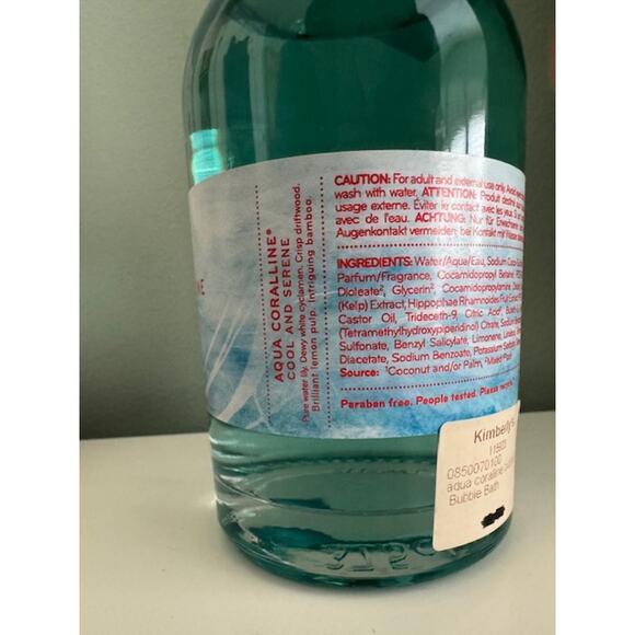 Thymes Aqua Coralline Bubble Bath 11.5 fl oz- New - Picture 5 of 5